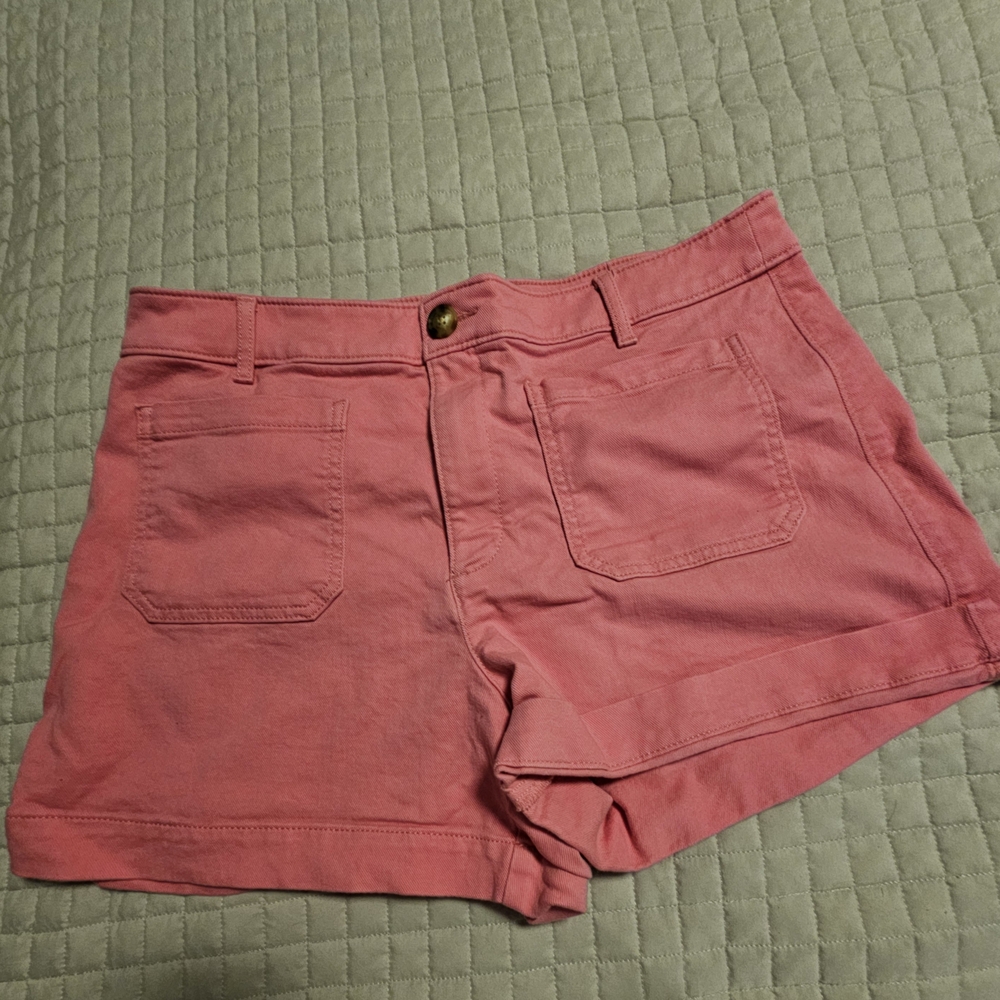 LOFT Pink High Waist Casual Shorts